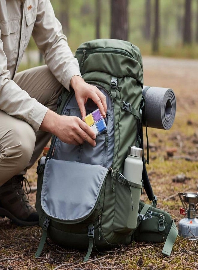 Bitrexup علبة حبوب على شكل مكعب روبيك من Bitrexup مع سلسلة مفاتيح | منظم أدوية مغناطيسي على شكل مكعب للسفر والاستخدام اليومي | حامل حبوب صغير محمول مع حلقة مفاتيح | تخزين آمن للأقراص والفيتامينات - Image 5